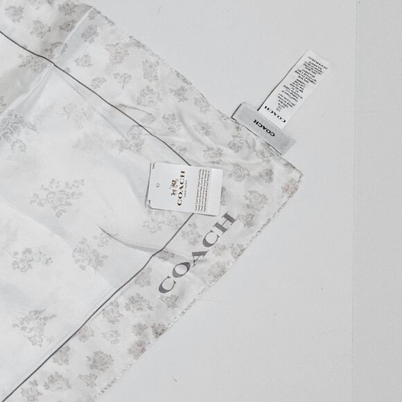 COACH Mini Vintage Rose Rexy Print Silk Square Scarf - Picture 4 of 10